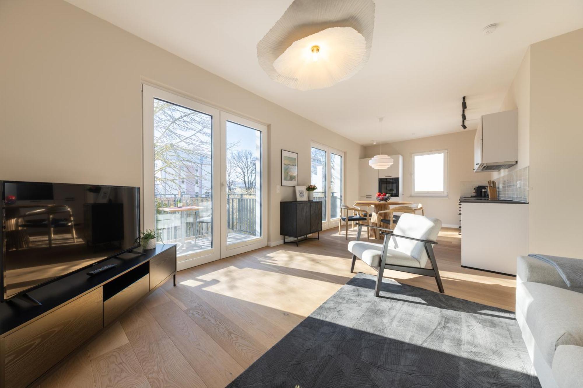 Ferienwohnung Strom Acht - Modern Frisch Inkl Stellplatz, Balkon - 200M Zum Alten Strom ロストック エクステリア 写真